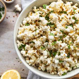 Lemon Parsley Popcorn