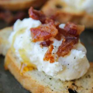 Bacon Ricotta Crostini
