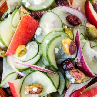 Pistachio-Pear Cucumber Salad