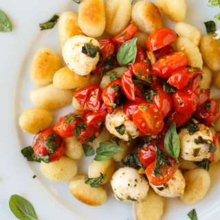 Caramelized Gnocchi with Tomatoes and Mozzarella