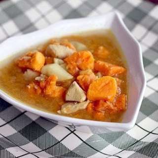 Curried Sweet Potato Soup with Chicken