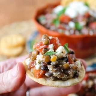 Fresh Bruschetta and Lentil Dip