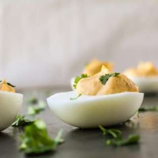 Sriracha Deviled Eggs