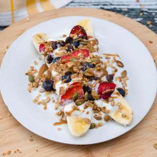 Healthy Breakfast Banana Split