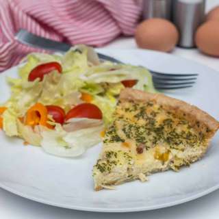 Vegetarian Leek Quiche Pie