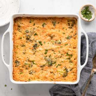 Cheesy Vegetarian Broccoli Rice Casserole