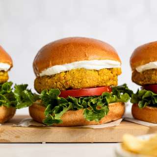 Curried Chickpea Burgers