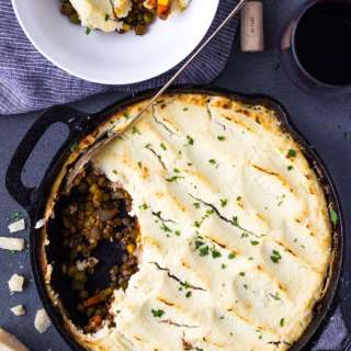 Vegetarian Shepherd's Pie with Cauliflower Mash