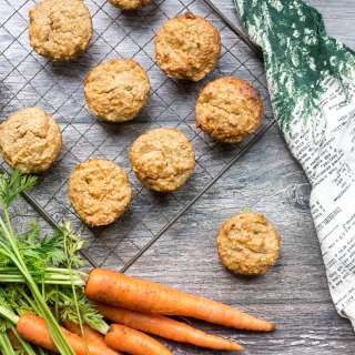 Quinoa Carrot Cake Muffins