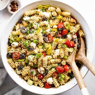 Homemade Zesty Italian Pasta Salad