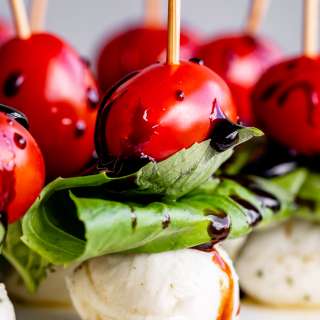 Caprese Salad Skewers Appetizer