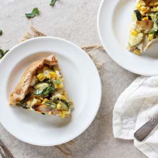 Corn and Zucchini Galette