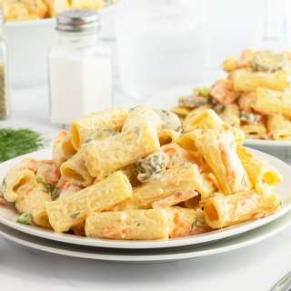 Dill Pickle Pasta Salad