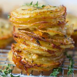 Gruyere and Thyme Stacked Potatoes