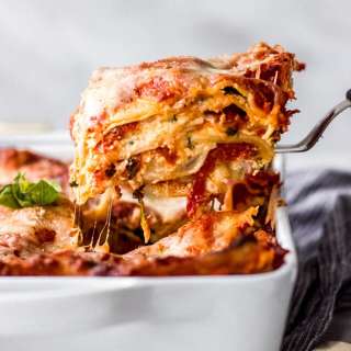 Homemade Vegetarian Lasagna with Spinach Ricotta
