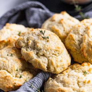 30-Minute Easy Drop Biscuits with Thyme and Parmesan