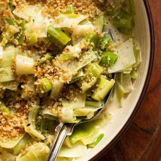15-Minute Stovetop Creamed Leeks