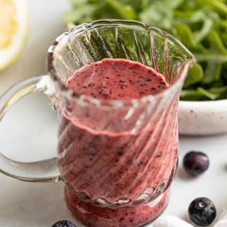 Homemade Blueberry Vinaigrette (4 Ingredients!)