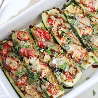 Caprese Stuffed Zucchini