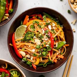 Mixed Vegetable Stir Fry with Noodles