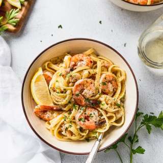20-Minute Shrimp Scampi Pasta for Two