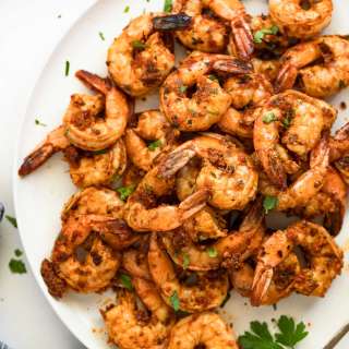 Easy Sauteed Shrimp with Romesco Sauce