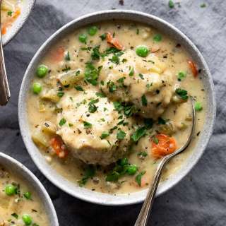 Creamy Vegetable Soup with Dumplings