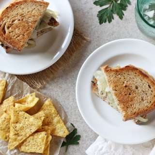 Mushroom-Cannellini Bean Patty Melts
