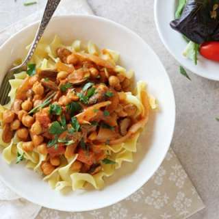 Mushroom Chickpea Paprikash