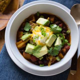 Slow Cooker Butternut Squash Porter Chili