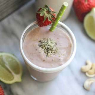 Strawberry, Coconut & Lime Smoothie