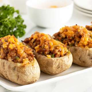 Sausage Stuffed Potatoes