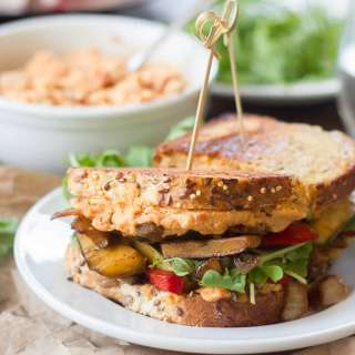 Vegan Balsamic Veggie & Sun-Dried Tomato Hummus Panini