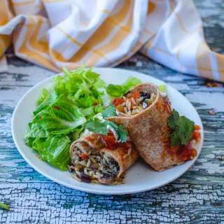 Vegetarian Red Beans and Rice Burritos