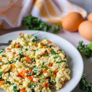 Creamy Veggie Scrambled Eggs
