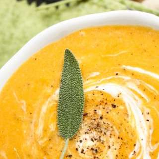 Roasted Butternut Squash Apple Soup