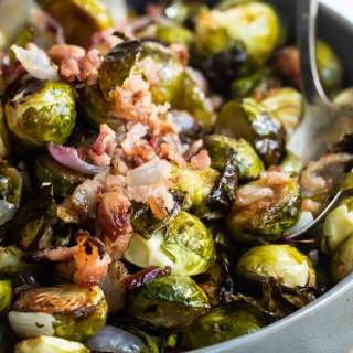 Roasted Brussels Sprouts with Bacon