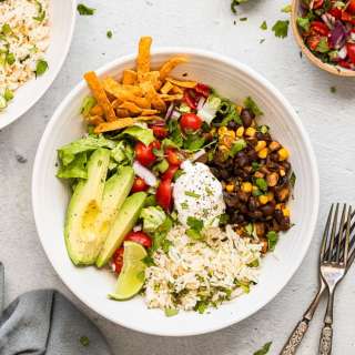 20-Minute Vegetarian Burrito Bowls