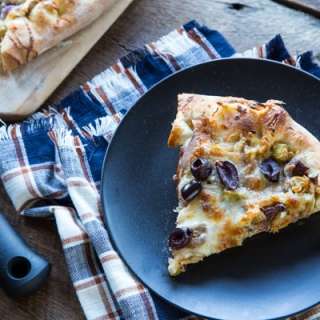 Caramelized Onion & Fennel Pizza with Kalamata Olives