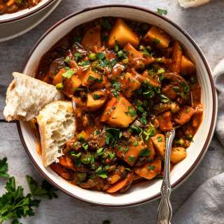 Savory Vegetable Stew with Mushrooms