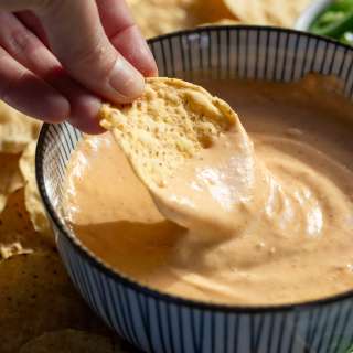 5-Minute Nacho Cheese Dip (so easy!)