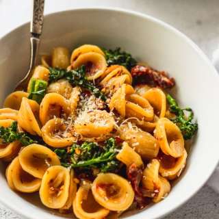 25-Minute One-Pan Orecchiette Pasta with Broccolini and Sun-Dried Tomatoes