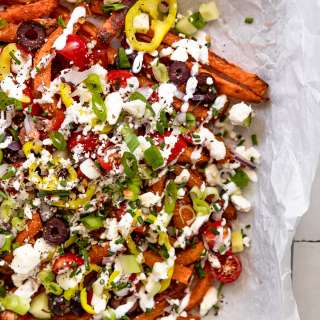 The BEST Loaded Sweet Potato Fries Recipe