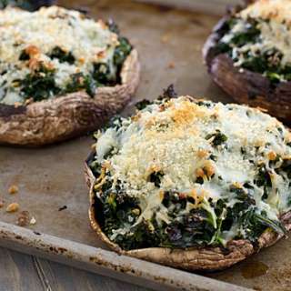 Kale-Stuffed Portobello Mushrooms