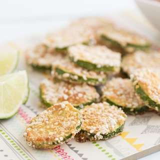 Sweet Chili Zucchini with Lime-Almond Dipping Sauce