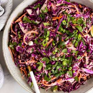 Easy Red Cabbage Coleslaw (without vinegar)