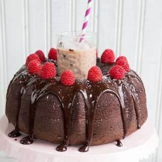 Raspberry Kahlua Mudslide Cocktail