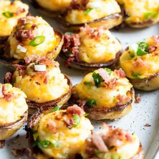 Twice Baked Mini Potatoes