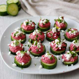 Hummus and Cucumber Bites