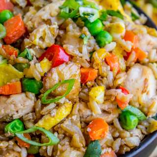 Sheet Pan Chicken Fried Rice